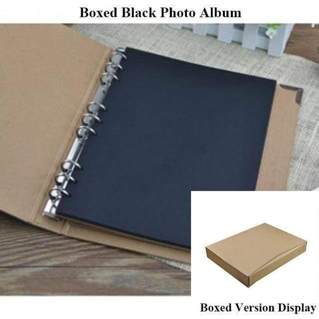 30 Seiten Blanko/Losblätter Fotoalbum Scrapbook Handgemacht/Hochzeit/DIY/Selbstklebend/Papier Fotoalbumhülle Kraftalbum für Fotos