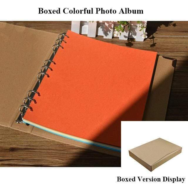 30 Seiten Blanko/Losblätter Fotoalbum Scrapbook Handgemacht/Hochzeit/DIY/Selbstklebend/Papier Fotoalbumhülle Kraftalbum für Fotos