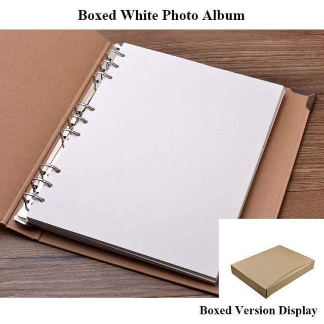 30 Seiten Blanko/Losblätter Fotoalbum Scrapbook Handgemacht/Hochzeit/DIY/Selbstklebend/Papier Fotoalbumhülle Kraftalbum für Fotos