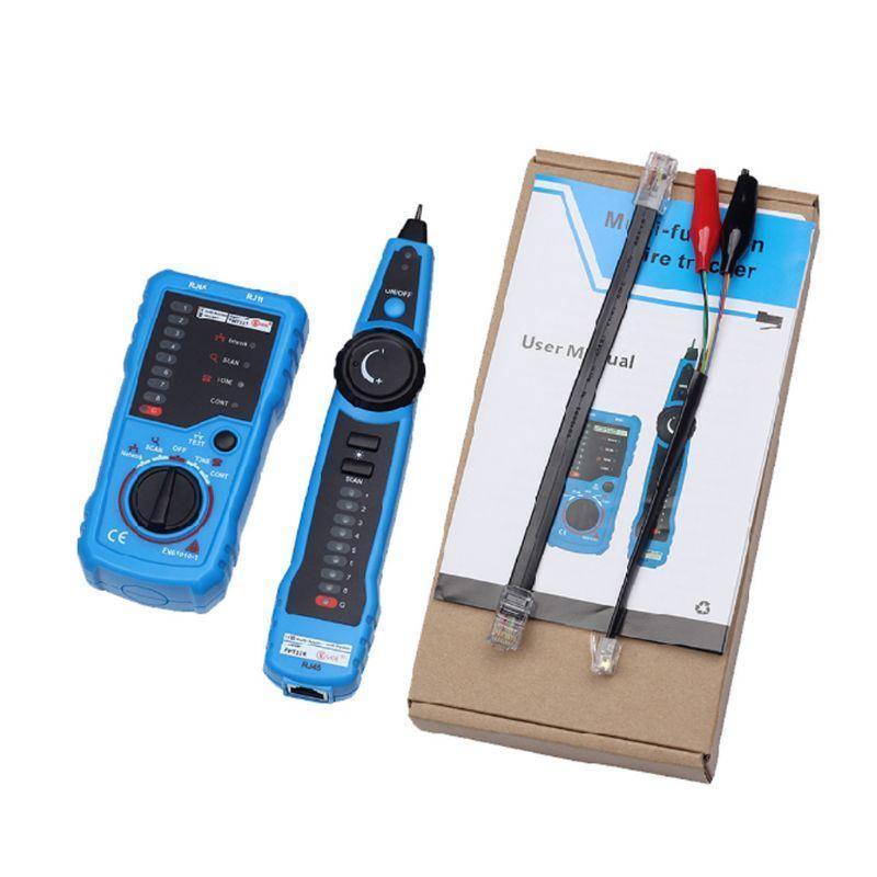 Cat5 Cat6 Wire Tracker LAN Tester RJ11 Telephone Line RJ45 Ethernet Network Cable Detector for Checking the Collation-Continuity