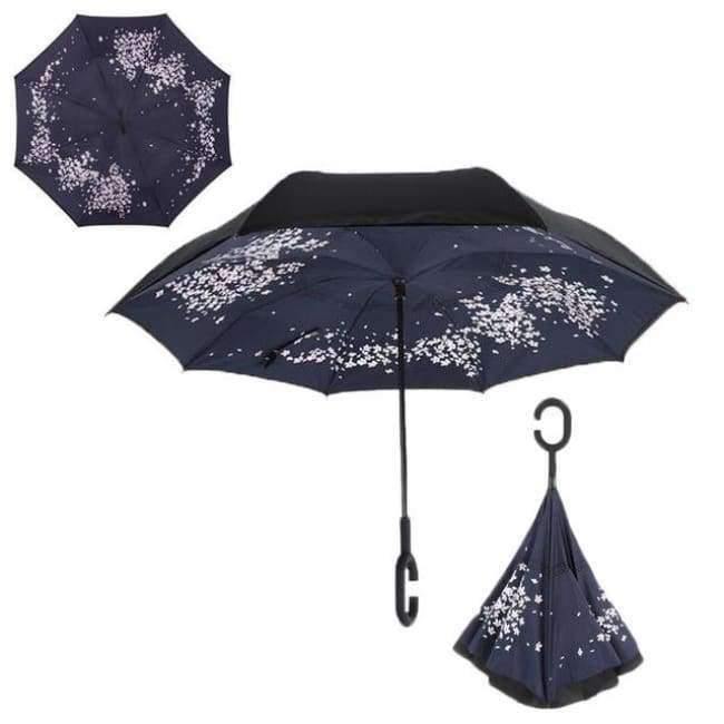 Reversed Umbrella Double Layer Inverted Multifunction Windproof Rain Hand Men's Umbrellas For Adults Long Umbrellas