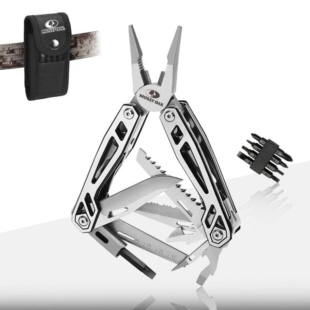 MOSSY OAK 21 in 1 Multi Tool Pliers Wire Cutter Folding Pliers Outdoor Camping Multitool Portable Folding Pocket Pliers