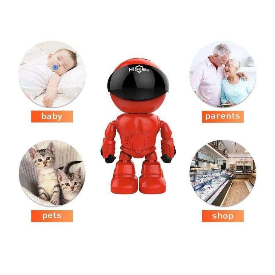 Hiseeu Wireless Robot IP Kamera 960P WIFI CCTV HD Baby Monitor Fernbedienung Sicherheitskamera Netzwerk WLAN Zwei-Wege-Audio