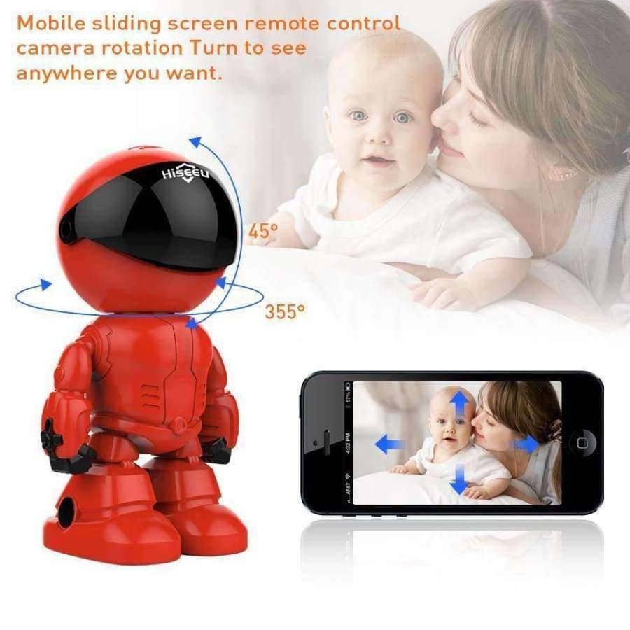 Hiseeu Wireless Robot IP Kamera 960P WIFI CCTV HD Baby Monitor Fernbedienung Sicherheitskamera Netzwerk WLAN Zwei-Wege-Audio