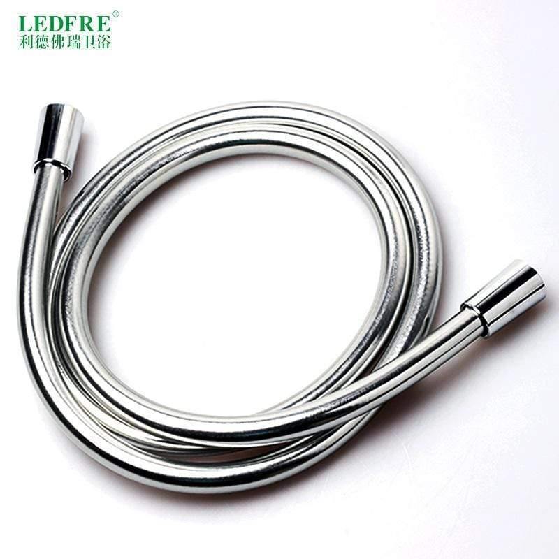 LEDFRE PVC Duschschlauch Silber PVC Schlauch Sanitär Flexibler Schlauch Für Badezimmer Handheld Duschkopf F1/2*F1/2 Für 16" 40" 60" 80"