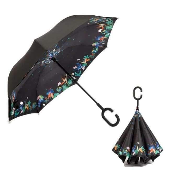 Reversed Umbrella Double Layer Inverted Multifunction Windproof Rain Hand Men's Umbrellas For Adults Long Umbrellas