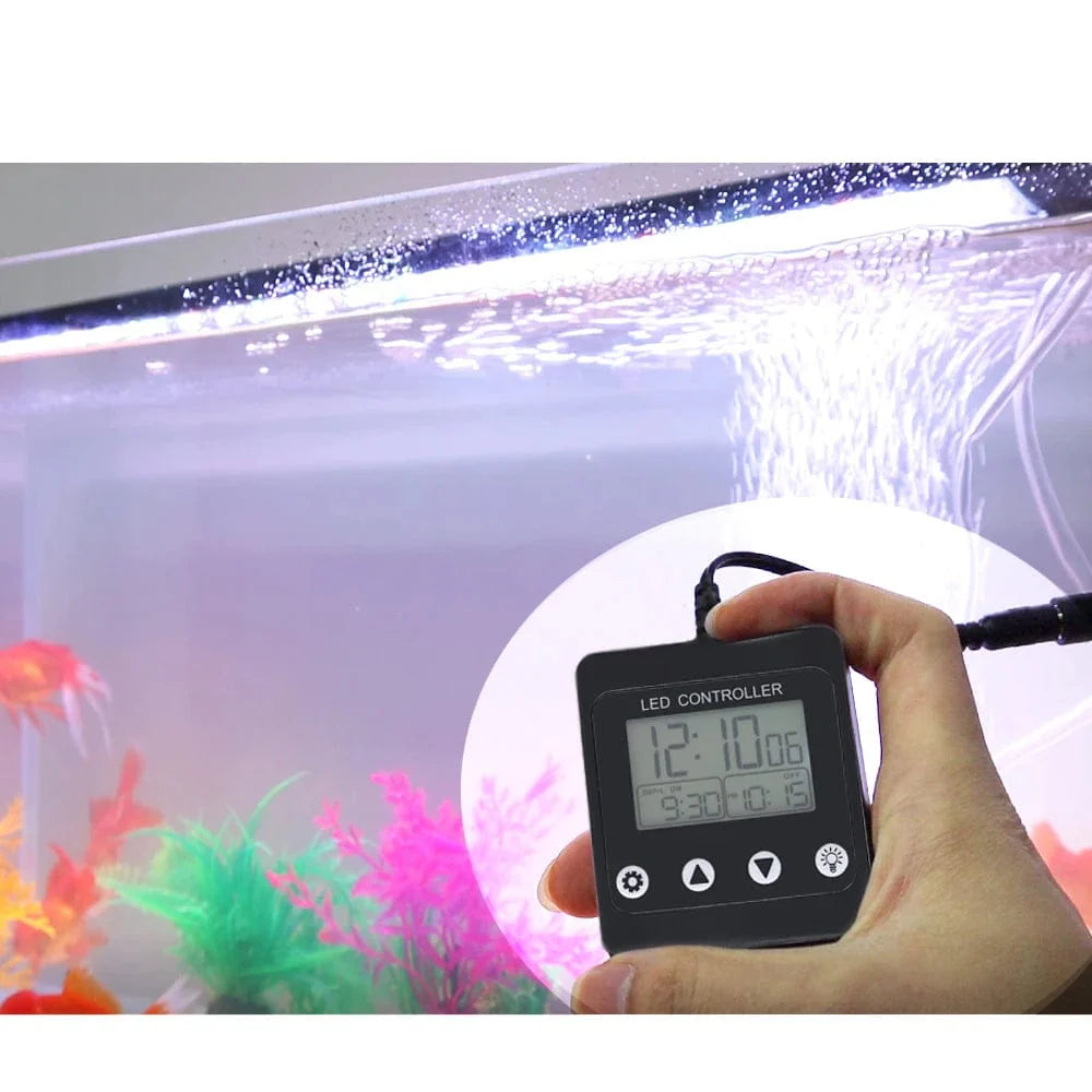 Aquarium Dimmsteuerung Fischtank LED Licht Timer Dimmer Controller Vollspektrum Beleuchtung Zubehör und Ausrüstung