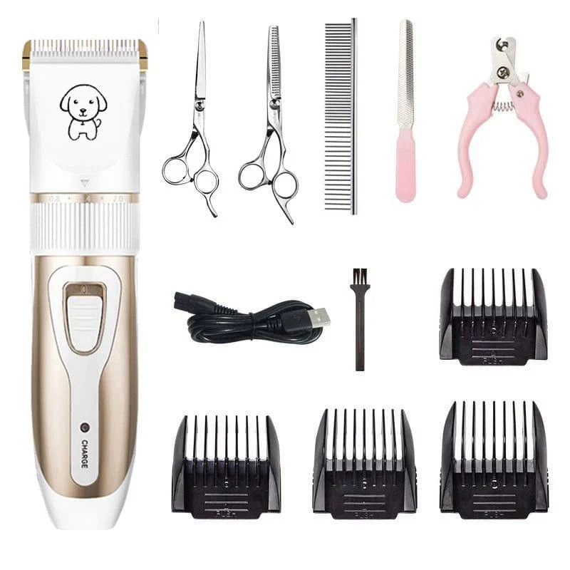 Hundeschneider Hundehaar-Schneider Pflege (Haustier/Katze/Hund/Kaninchen) Haarschnitt Trimmer Rasierer Set Haustiere Kabellos Wiederaufladbar Professionell
