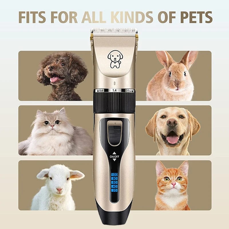 Hundeschneider Hundehaar-Schneider Pflege (Haustier/Katze/Hund/Kaninchen) Haarschnitt Trimmer Rasierer Set Haustiere Kabellos Wiederaufladbar Professionell