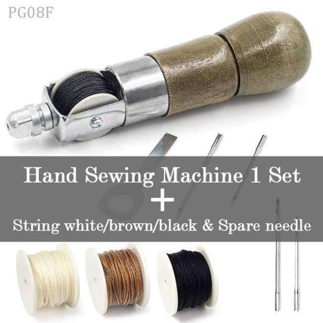 Leather tool set carving punching hole cutting knife hand sewing needle gas eyes polishing removing edge finishing for leather belts