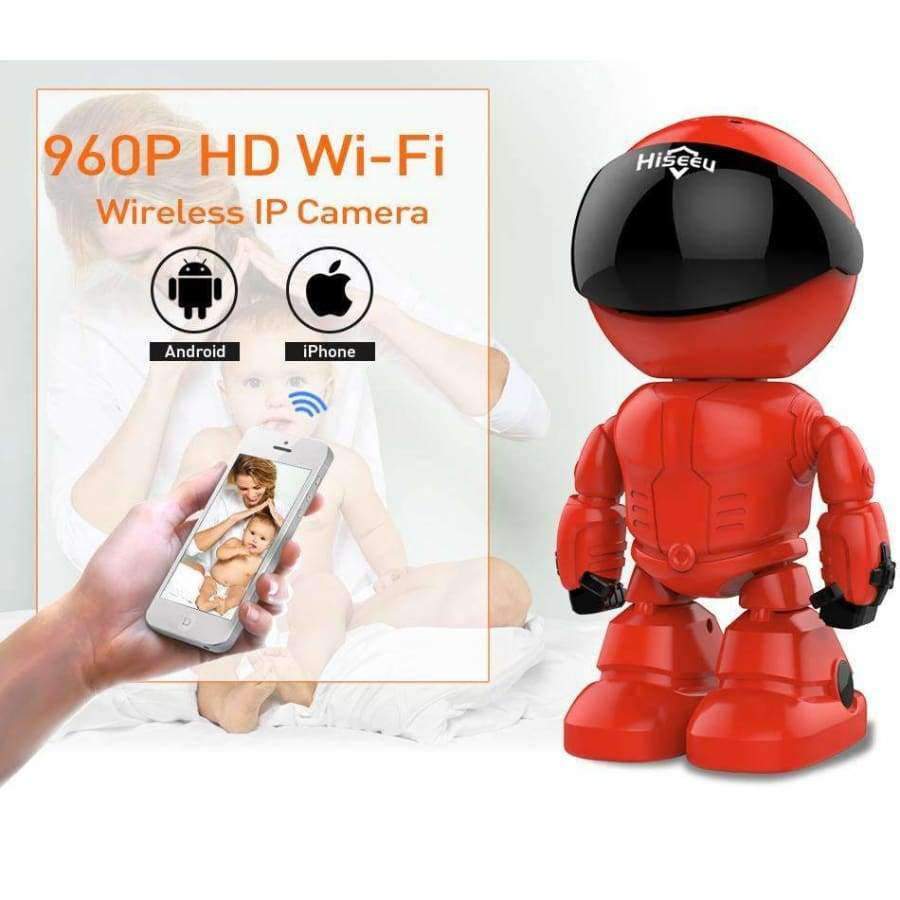 Hiseeu Wireless Robot IP Kamera 960P WIFI CCTV HD Baby Monitor Fernbedienung Sicherheitskamera Netzwerk WLAN Zwei-Wege-Audio