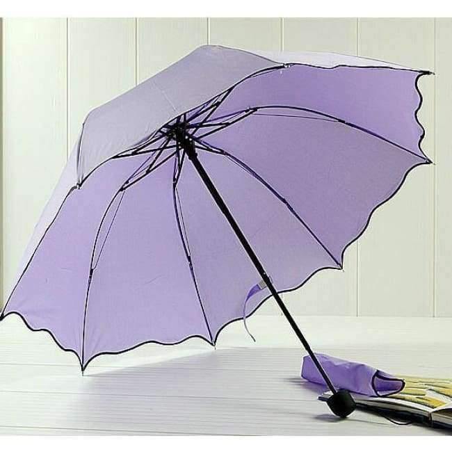 Frauen Regen Regenschirm 4 Faltbare Damen Regenschirme Griff Bequem Stark Marke Princess Craft 92CM Outdoor Reise