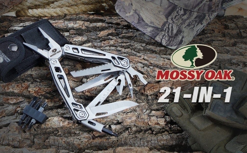 MOSSY OAK 21 in 1 Multi Tool Pliers Wire Cutter Folding Pliers Outdoor Camping Multitool Portable Folding Pocket Pliers