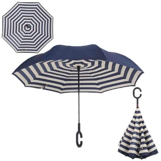 Reversed Umbrella Double Layer Inverted Multifunction Windproof Rain Hand Men's Umbrellas For Adults Long Umbrellas