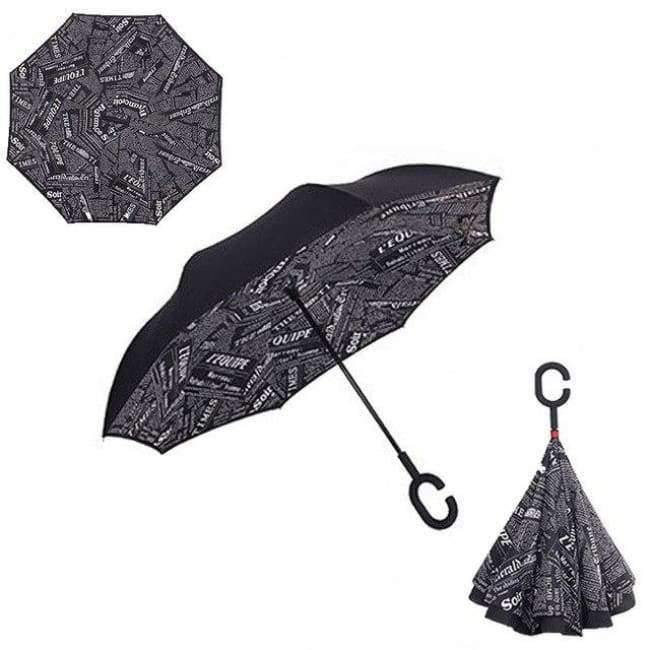 Reversed Umbrella Double Layer Inverted Multifunction Windproof Rain Hand Men's Umbrellas For Adults Long Umbrellas