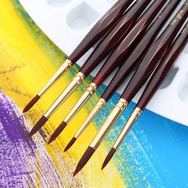 Professioneller Aquarellpinsel mit Nylonhaaren, spitz, Aquarell-, Öl-, Acrylmalpinsel für Künstler, Kunstbedarf 730