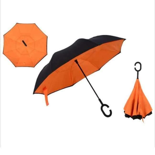 Reversed Umbrella Double Layer Inverted Multifunction Windproof Rain Hand Men's Umbrellas For Adults Long Umbrellas