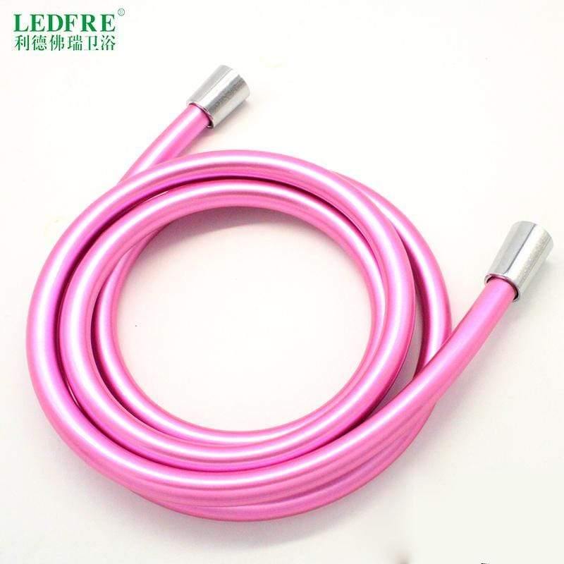 LEDFRE PVC Duschschlauch Silber PVC Schlauch Sanitär Flexibler Schlauch Für Badezimmer Handheld Duschkopf F1/2*F1/2 Für 16" 40" 60" 80"