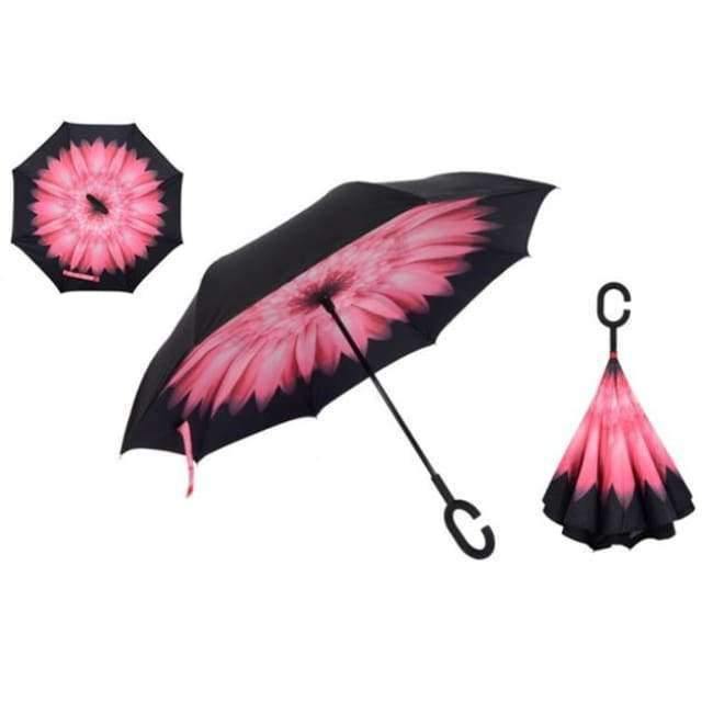 Reversed Umbrella Double Layer Inverted Multifunction Windproof Rain Hand Men's Umbrellas For Adults Long Umbrellas