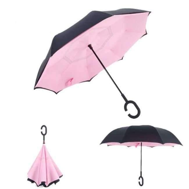 Reversed Umbrella Double Layer Inverted Multifunction Windproof Rain Hand Men's Umbrellas For Adults Long Umbrellas