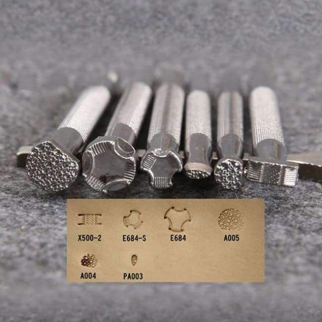 Leather tool set carving punching hole cutting knife hand sewing needle gas eyes polishing removing edge finishing for leather belts