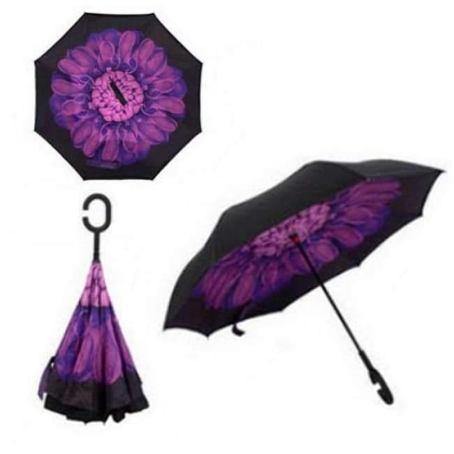 Reversed Umbrella Double Layer Inverted Multifunction Windproof Rain Hand Men's Umbrellas For Adults Long Umbrellas