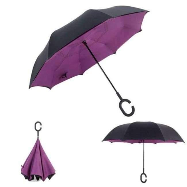 Reversed Umbrella Double Layer Inverted Multifunction Windproof Rain Hand Men's Umbrellas For Adults Long Umbrellas
