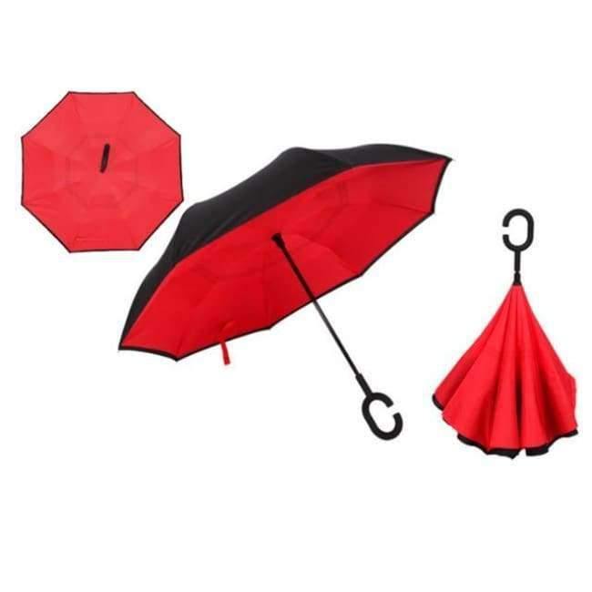 Reversed Umbrella Double Layer Inverted Multifunction Windproof Rain Hand Men's Umbrellas For Adults Long Umbrellas