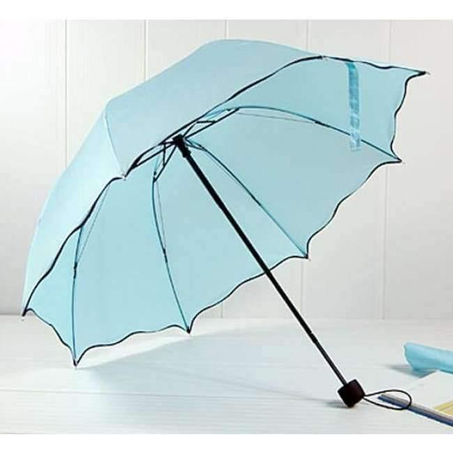 Frauen Regen Regenschirm 4 Faltbare Damen Regenschirme Griff Bequem Stark Marke Princess Craft 92CM Outdoor Reise