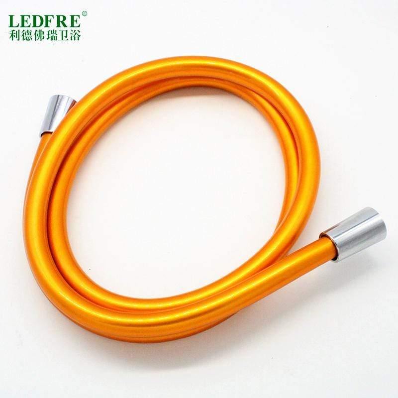 LEDFRE PVC Duschschlauch Silber PVC Schlauch Sanitär Flexibler Schlauch Für Badezimmer Handheld Duschkopf F1/2*F1/2 Für 16" 40" 60" 80"