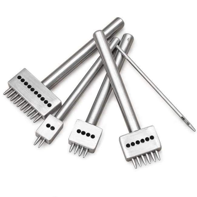 Leather tool set carving punching hole cutting knife hand sewing needle gas eyes polishing removing edge finishing for leather belts