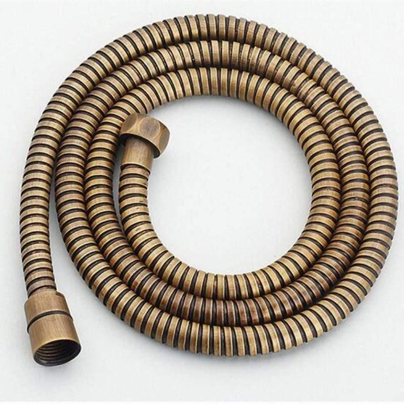 Duschschlauch 150 cm Edelstahl Duschrohr flexibel Gold Badezimmer-Schlauch Sanitär Chrom ORB