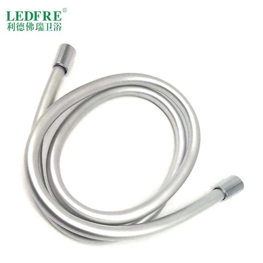 LEDFRE PVC Duschschlauch Silber PVC Schlauch Sanitär Flexibler Schlauch Für Badezimmer Handheld Duschkopf F1/2*F1/2 Für 16" 40" 60" 80"