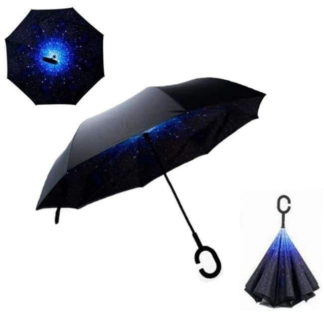 Reversed Umbrella Double Layer Inverted Multifunction Windproof Rain Hand Men's Umbrellas For Adults Long Umbrellas