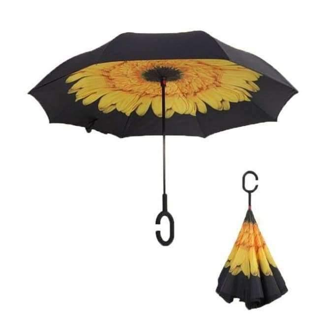 Reversed Umbrella Double Layer Inverted Multifunction Windproof Rain Hand Men's Umbrellas For Adults Long Umbrellas