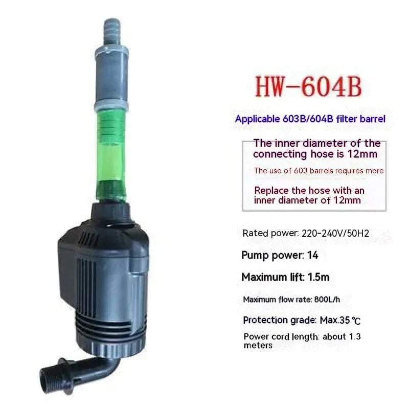 SUNSUN JP-450g Wasserpumpe neue Version 6W geeignet für HW-602B 603B 604B Außenfilter Aquarium Fischbecken 400L/H 800L/H