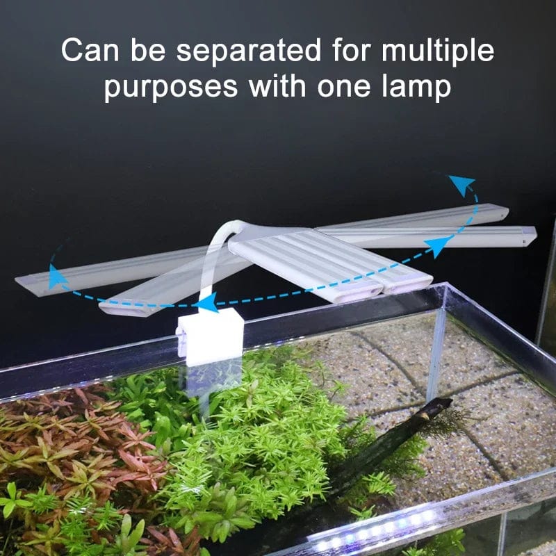 Superhelle Clip Lampe LED Aquarium Licht für Aquarienpflanzen Wuchs Fischtank Vollspektrum Timing Lampe 220-240V 30~70CM 4W 8W 13W