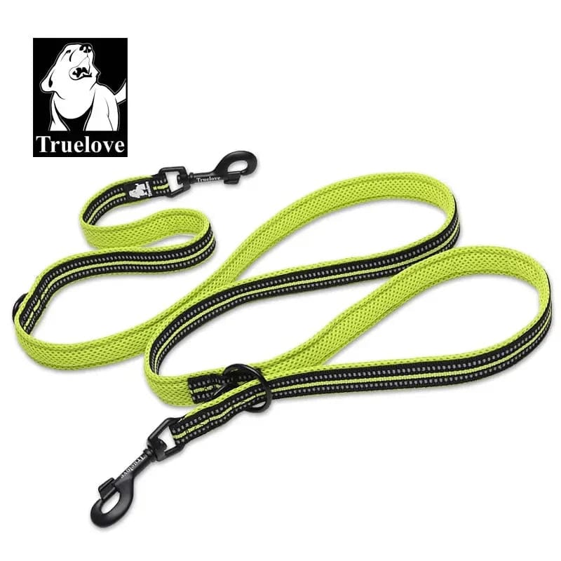 Truelove 7 In 1 Multifunktionale Verstellbare Hundeleine Freihändige Haustiertrainingsleine Reflektierende Multifunktions-Hundeleine Für 2 Hunde