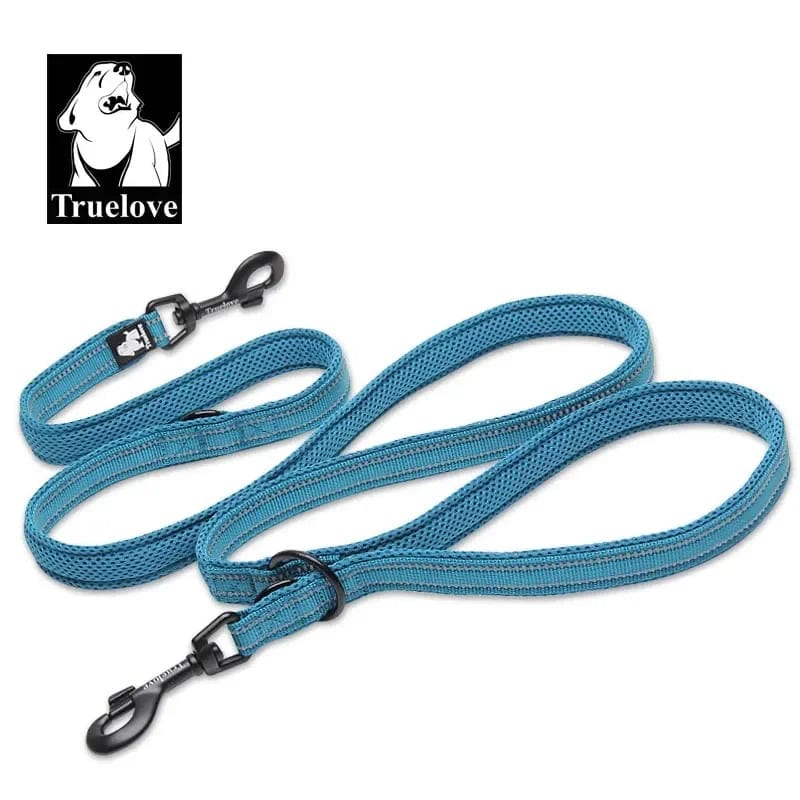 Truelove 7 In 1 Multifunktionale Verstellbare Hundeleine Freihändige Haustiertrainingsleine Reflektierende Multifunktions-Hundeleine Für 2 Hunde