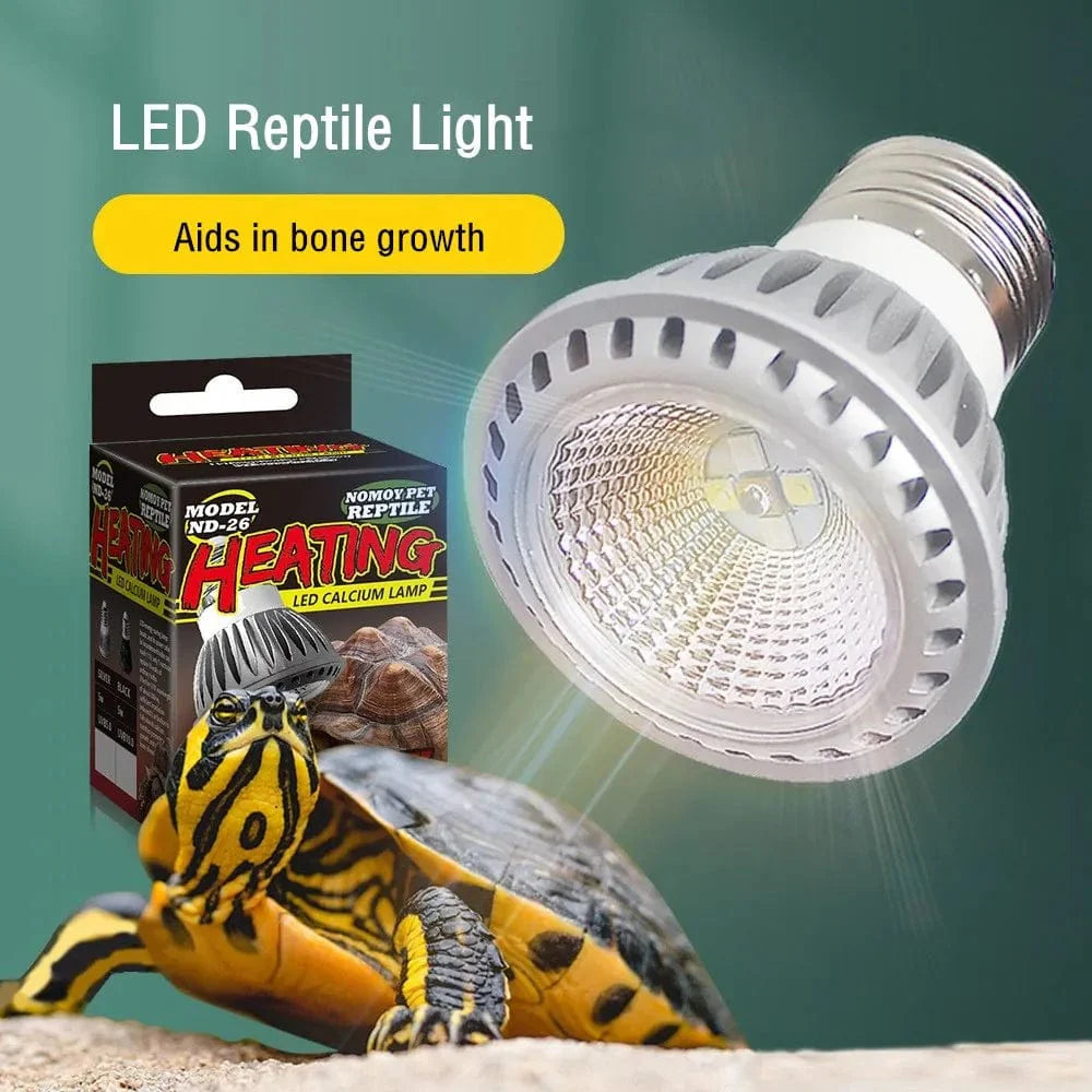 UVA + UVB LED Reptilienlicht Schildkröte Badeplattform Vollspektrum Sonnenlampe Sonnenbaden Wärmelampe für Eidechsen Reptilien und Amphibien