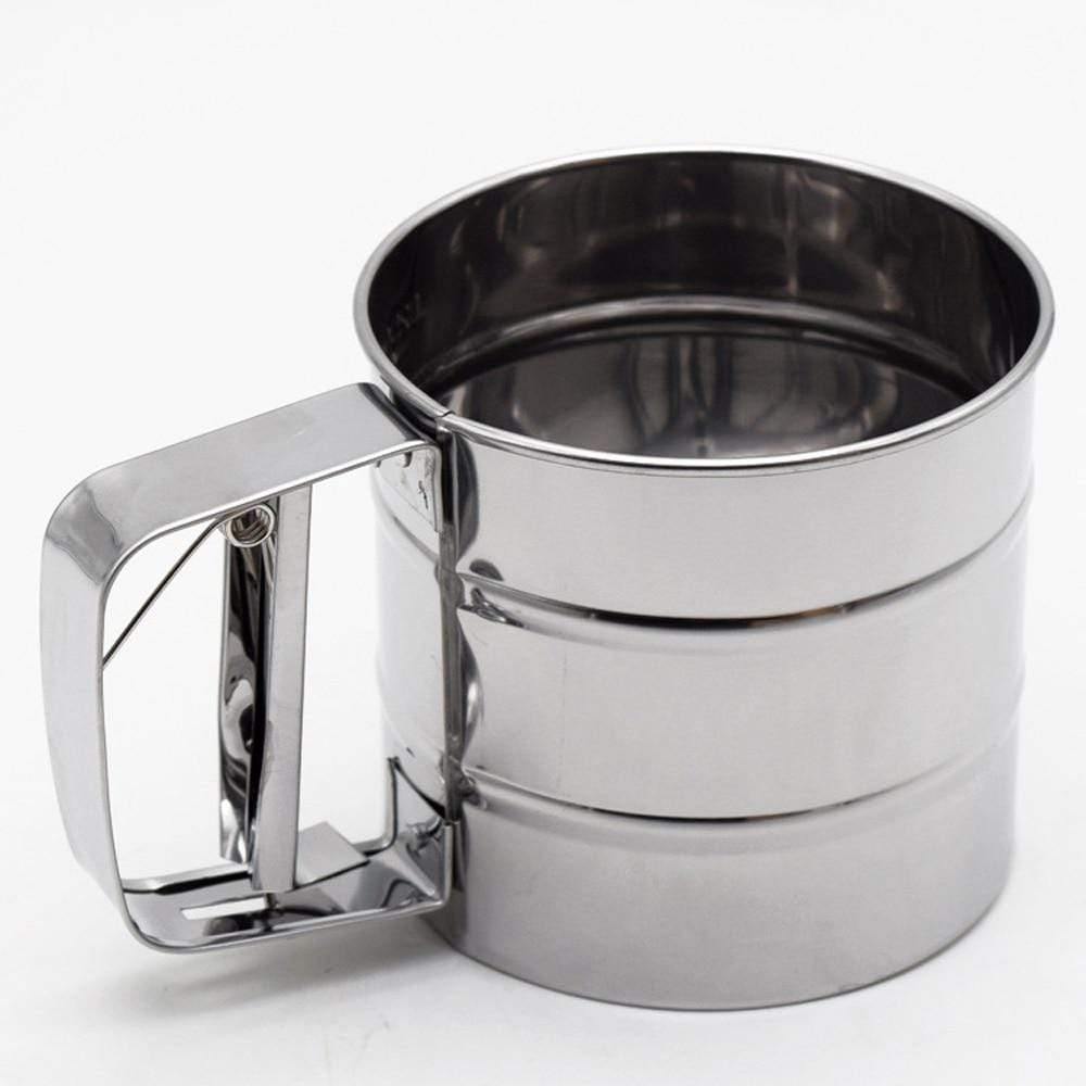 Wasserdicht Halbautomatisches Mehl Praktisches Sieb Kleines Handheld Backwerkzeug Edelstahl