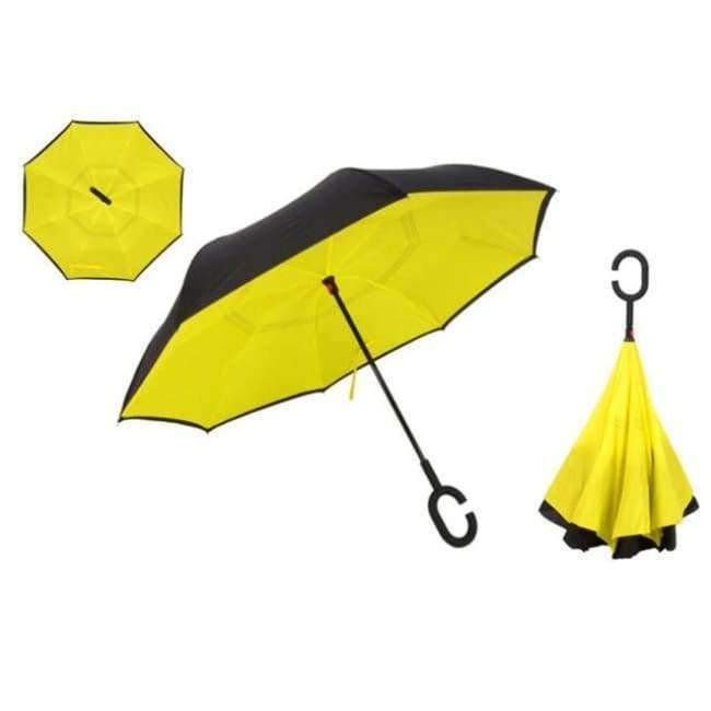 Reversed Umbrella Double Layer Inverted Multifunction Windproof Rain Hand Men's Umbrellas For Adults Long Umbrellas