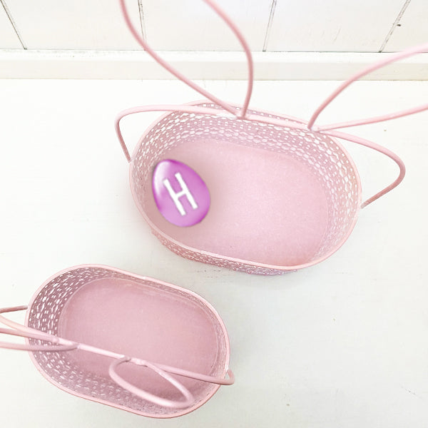 Bunny Ear Metallkörbe, Set von 2