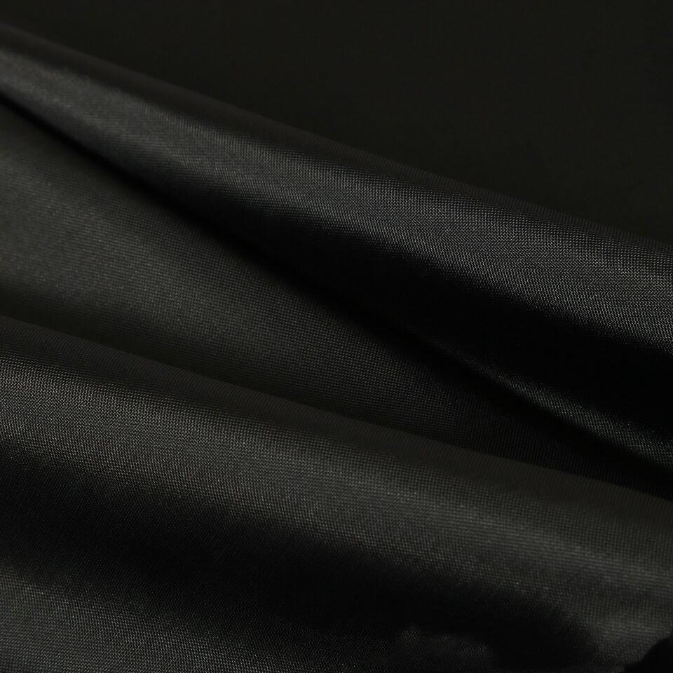 schwarzer Polyester-Duschvorhang mit verschiedenen Größenoptionen