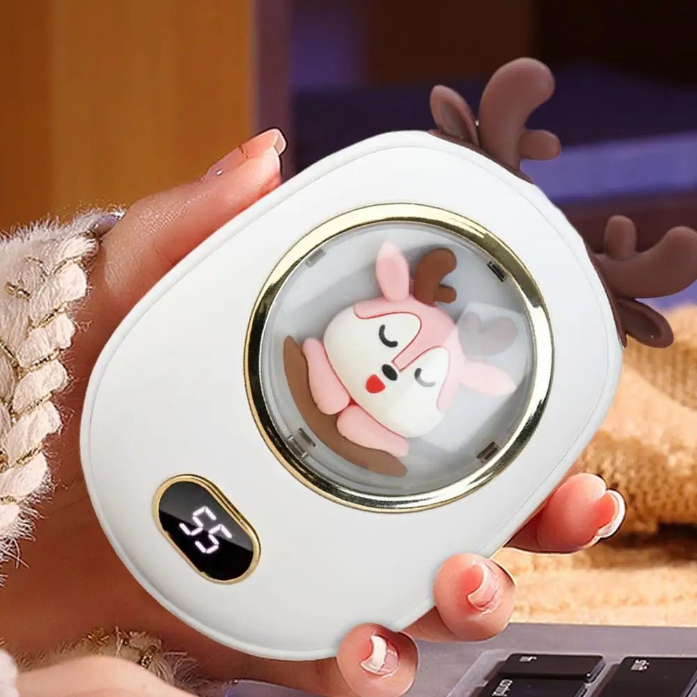 Sandsberg | Tragbare Handwärmer & Power Bank – 2-in-1 Gerät mit 10.000mAh Batterie mit Temperaturanzeige, einstellbarer Wärme, perfektes Weihnachtsgeschenk