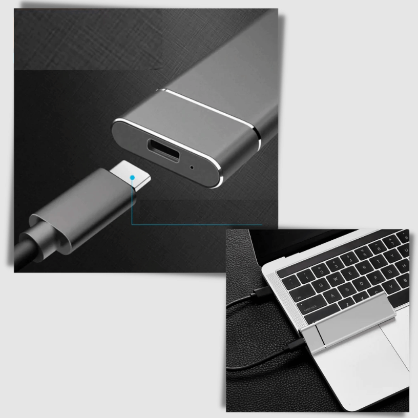 SafeStorage - Externe Mini-SSD-Festplatte 2TB