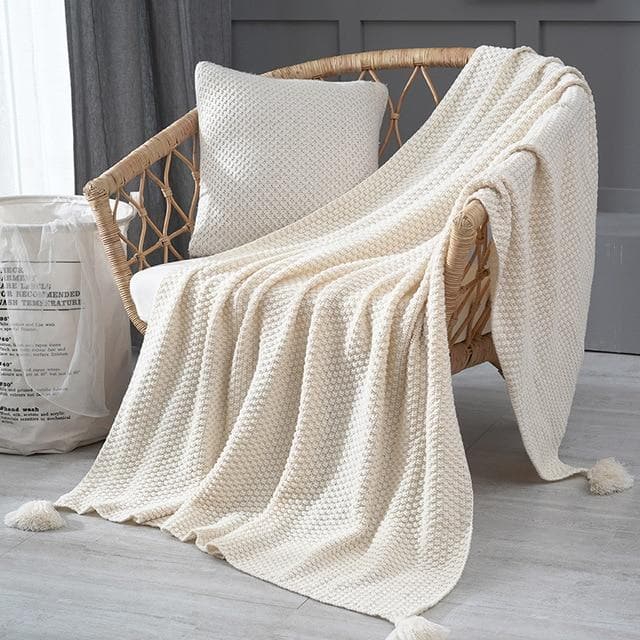 Handgefertigte Häkeldecke „Chloe“