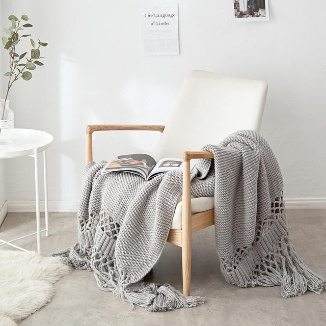 Handgefertigte Häkeldecke „Chloe“