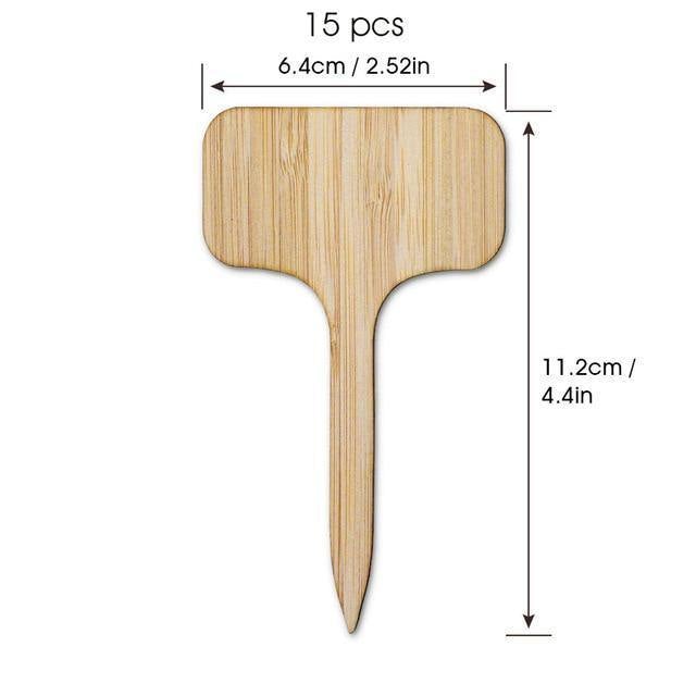 Sandsberg Holz Pflanzenschilder | Umweltfreundlich | Perfekt für Garten & Balkon | Markierungsschilder für Pflanzen