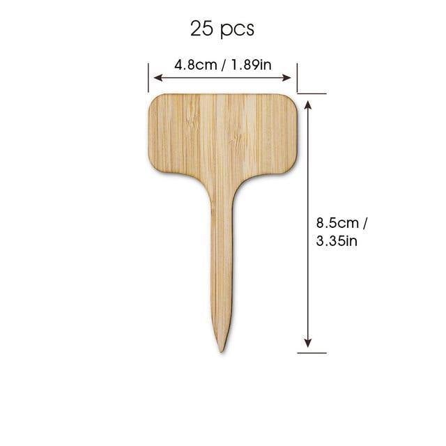 Sandsberg Holz Pflanzenschilder | Umweltfreundlich | Perfekt für Garten & Balkon | Markierungsschilder für Pflanzen